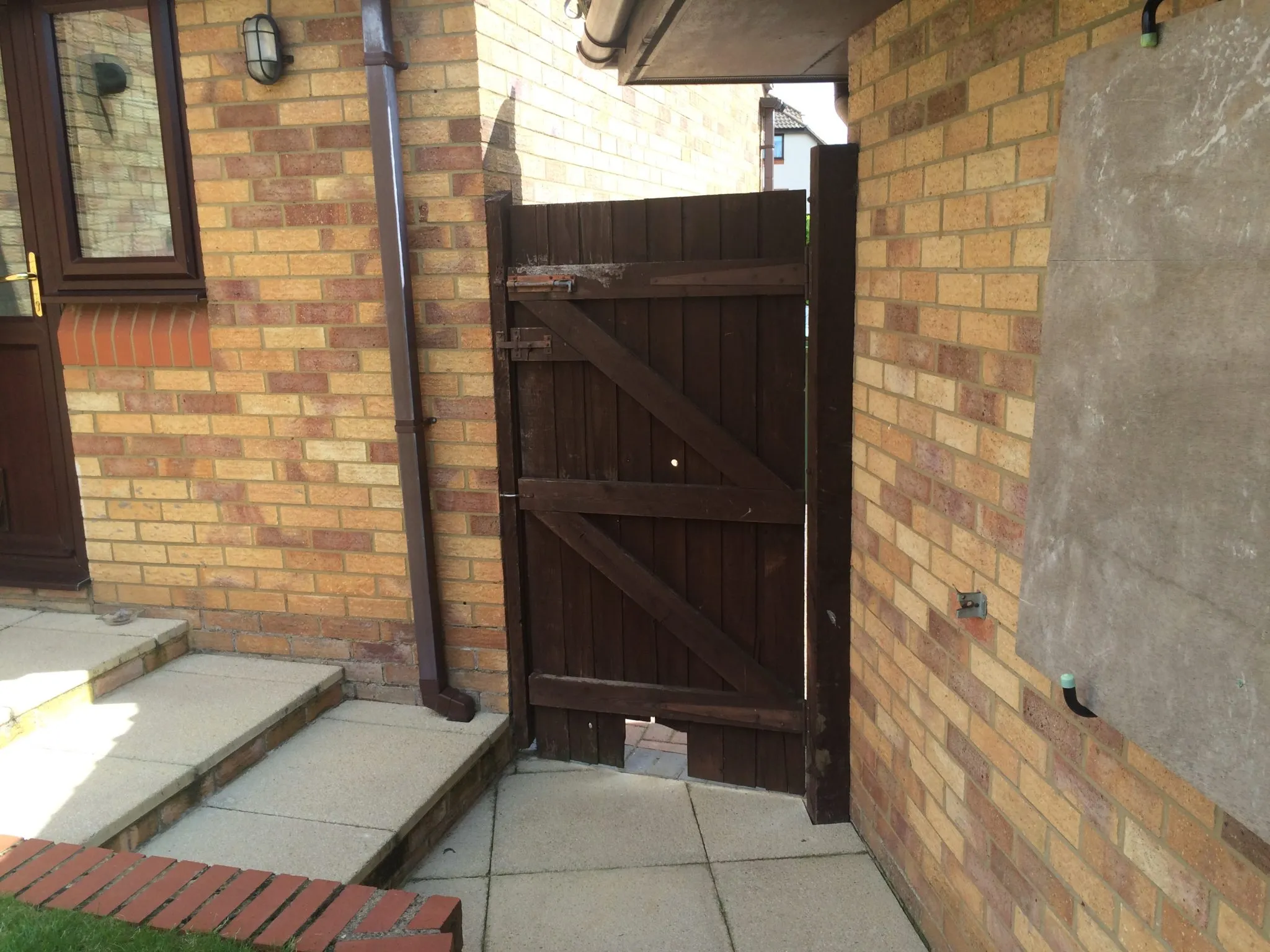 Custom Gate with Cat Flap