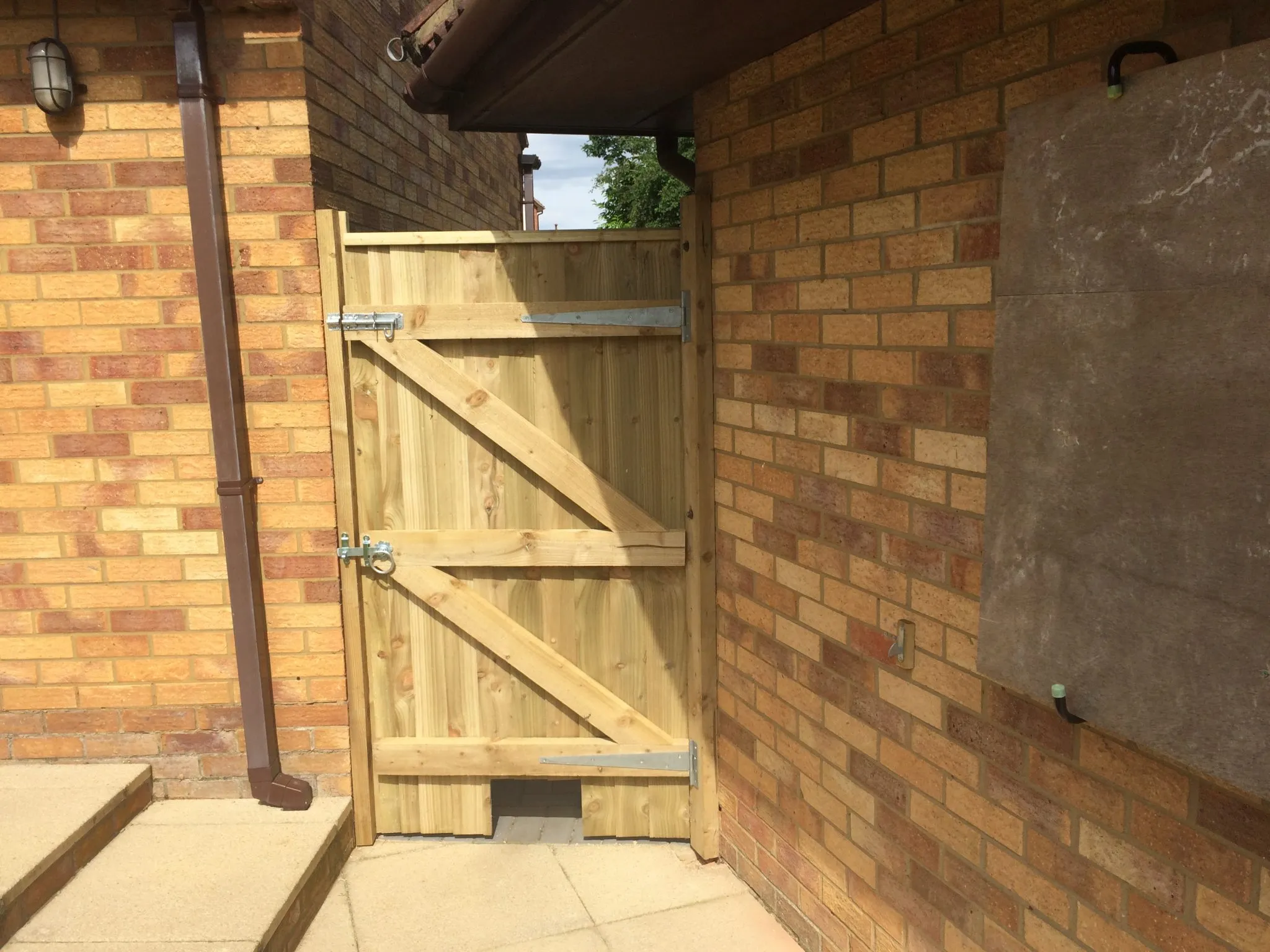 Custom Gate with Cat Flap