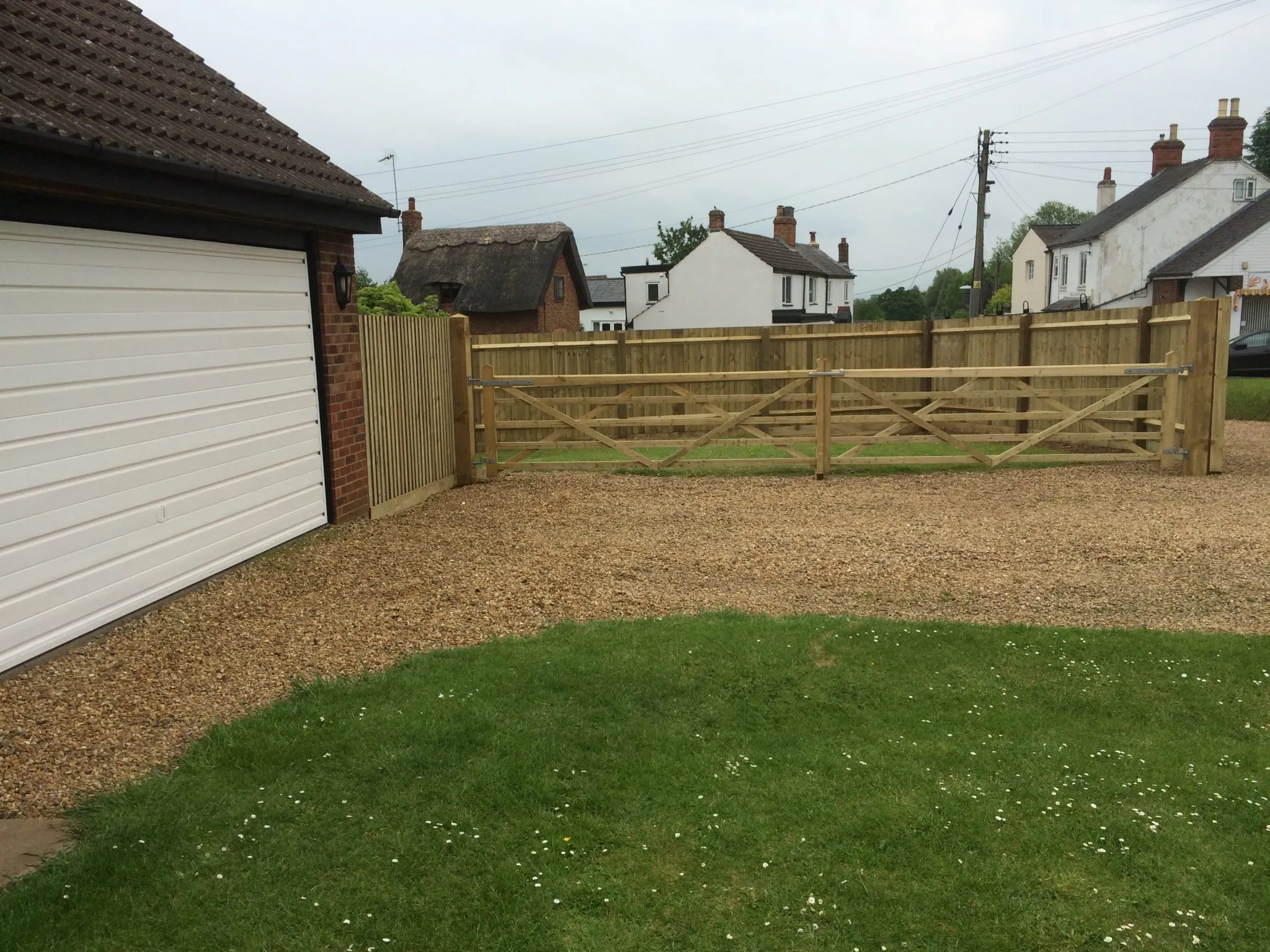 five bar wooden gate