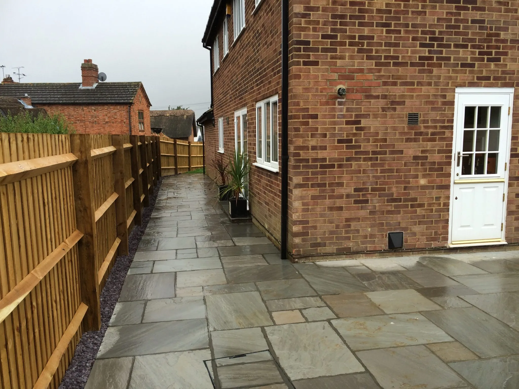 five bar wooden gate