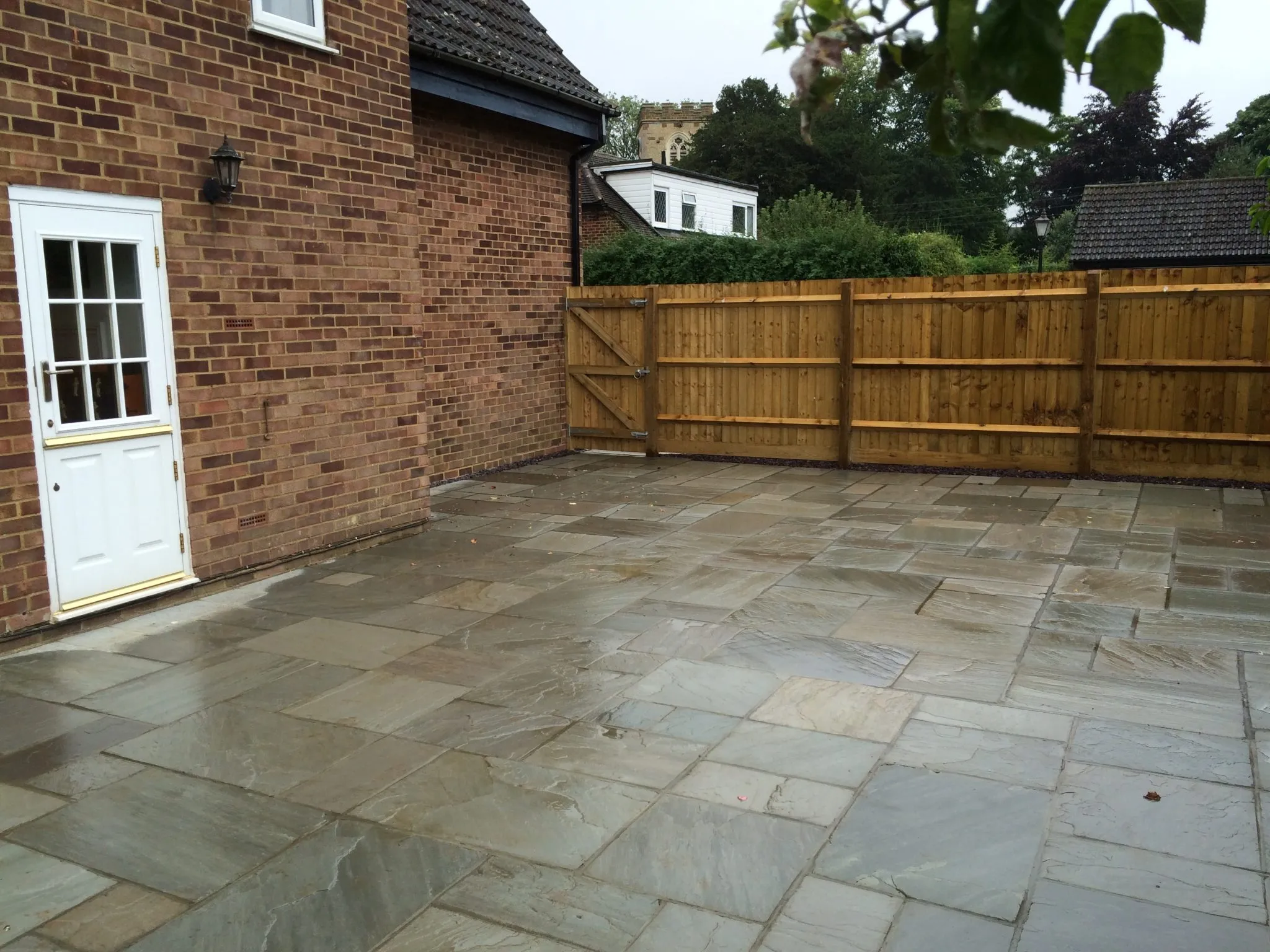 five bar wooden gate