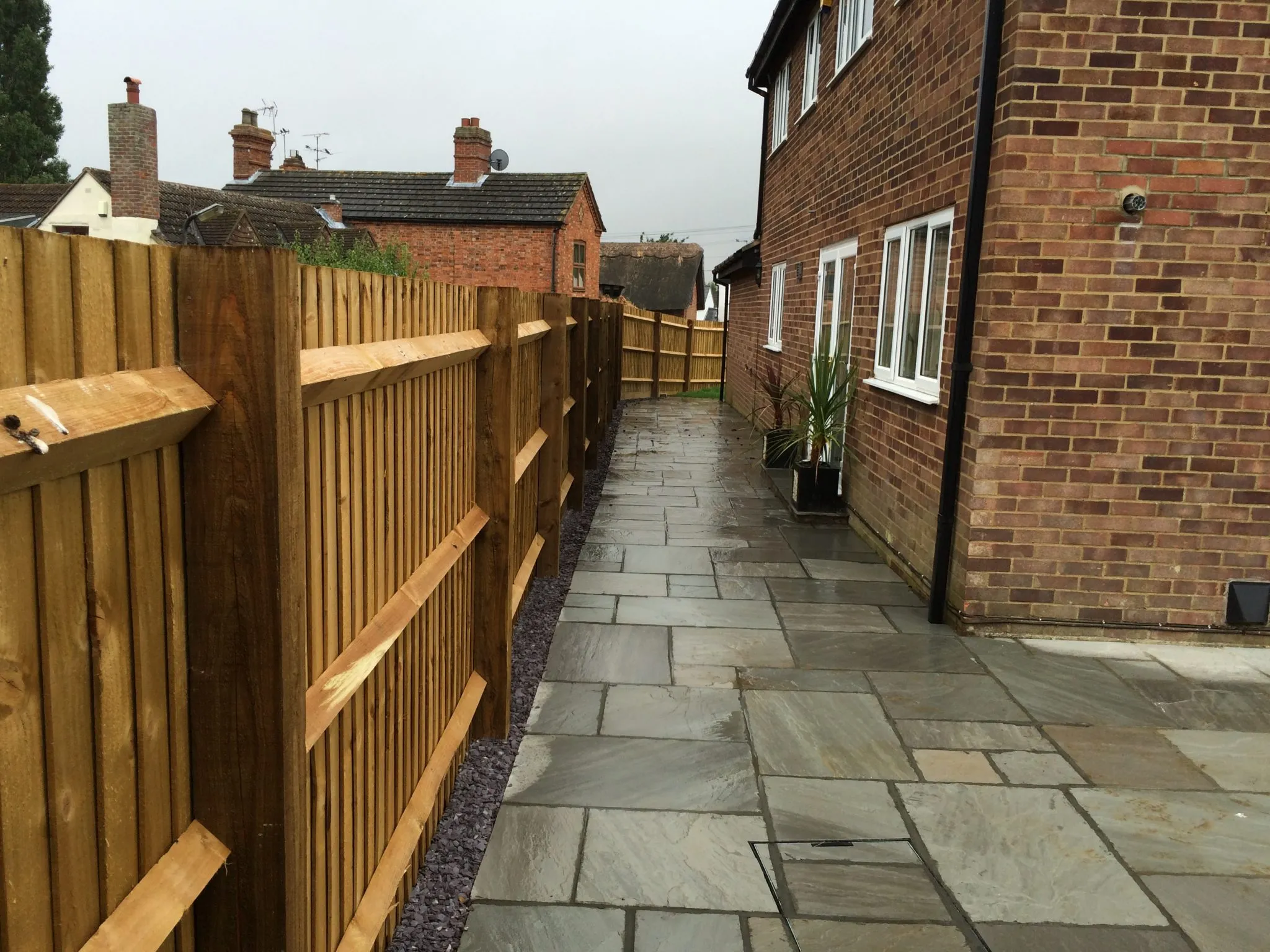 five bar wooden gate