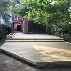 Softwood Timber Decking – Stony Stratford